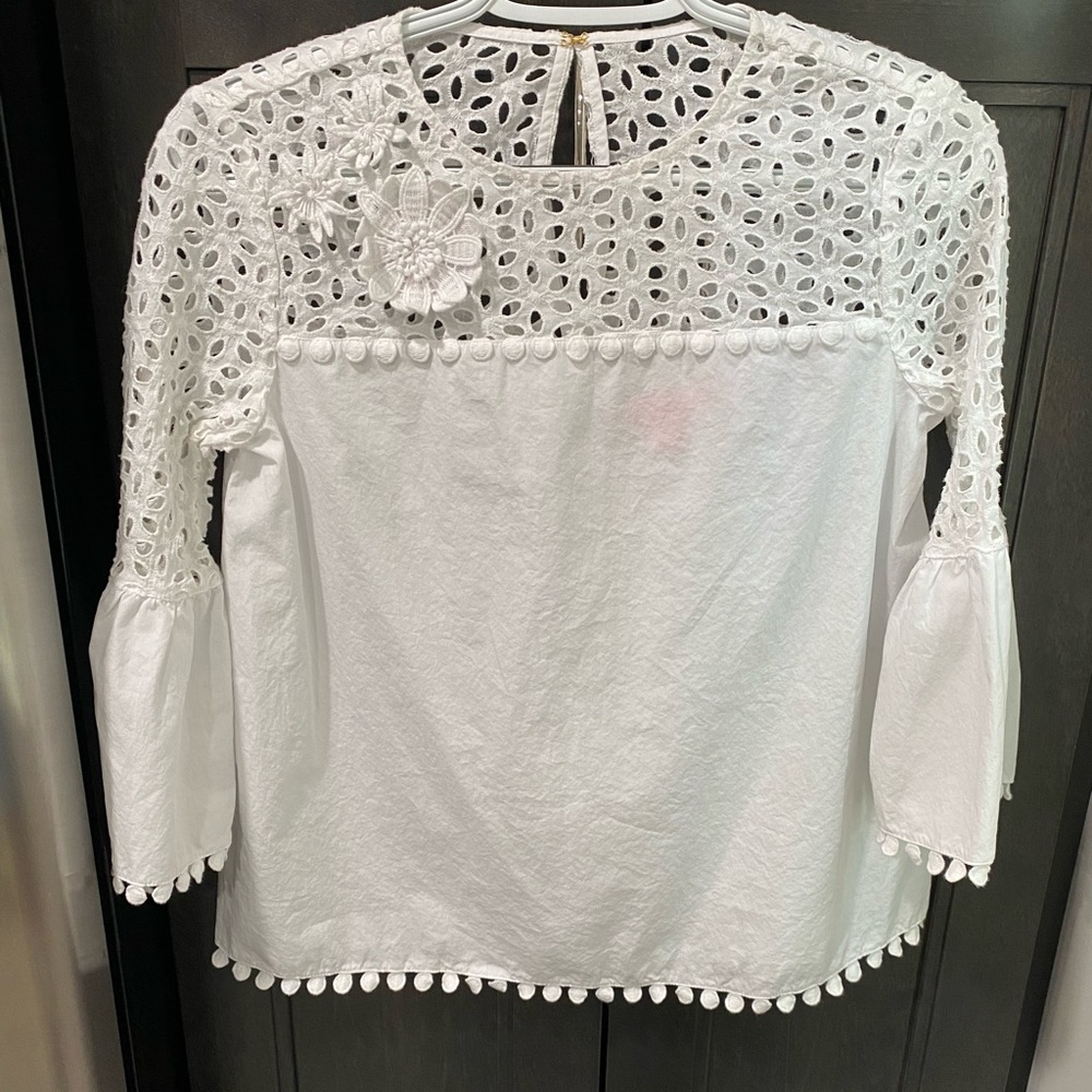 White Eyelet Lilly Pulitzer top